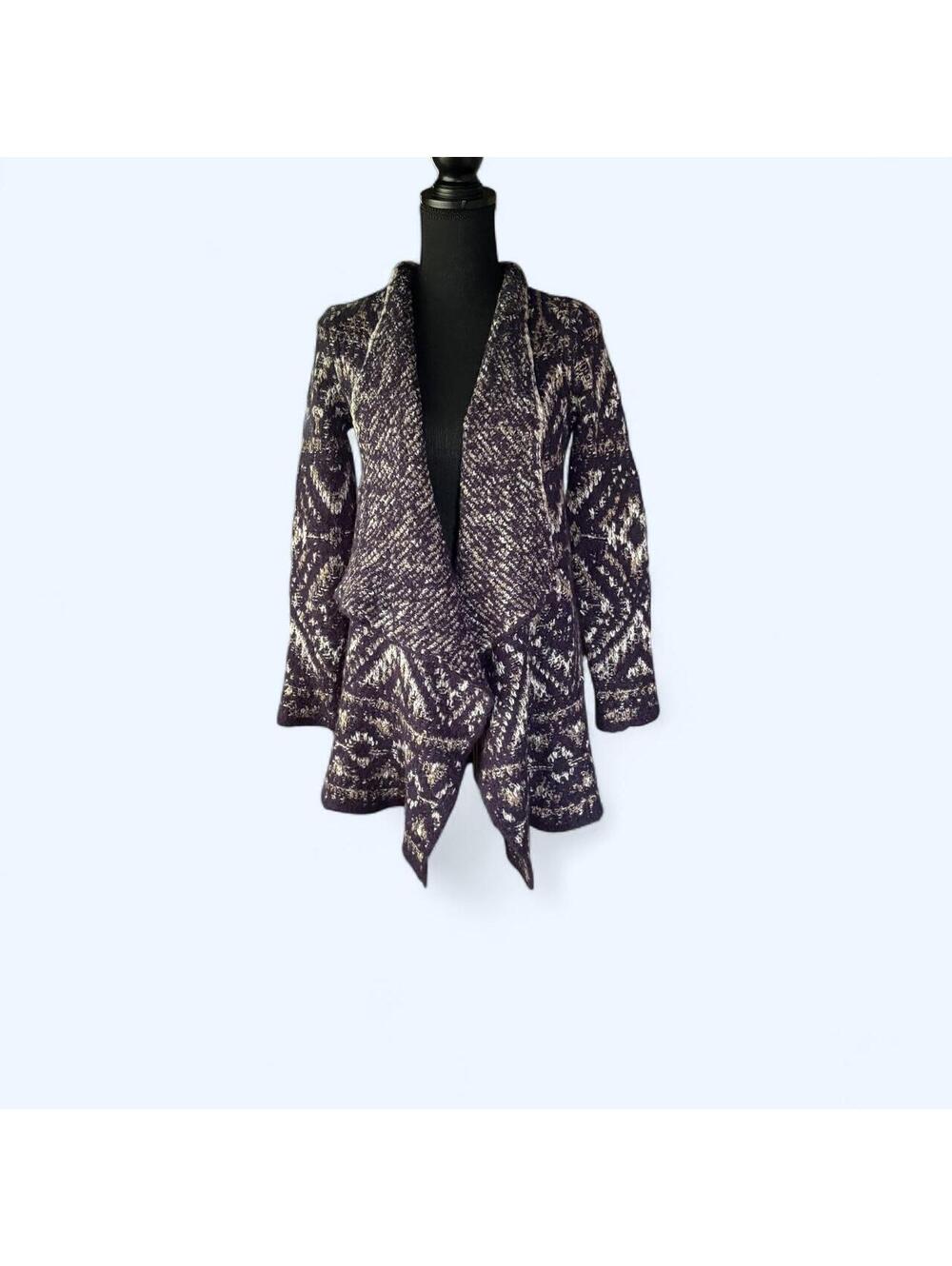 Lucky Brand Boho blue and gray Cardigan size S
